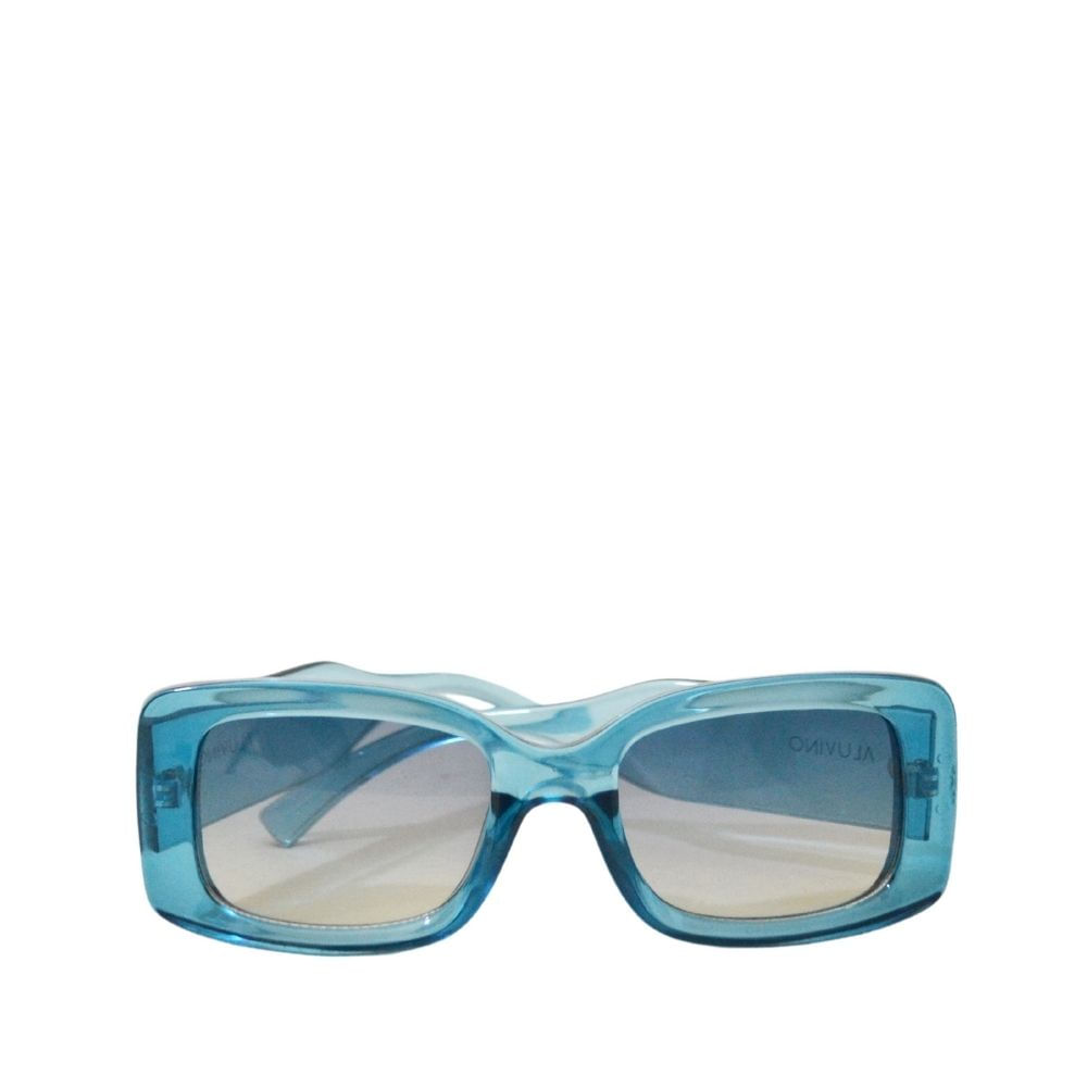 óculos de sol feminino daia azul retangular quadrado