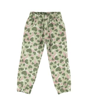 Calça Look Jeans Jogger Camuflado verde