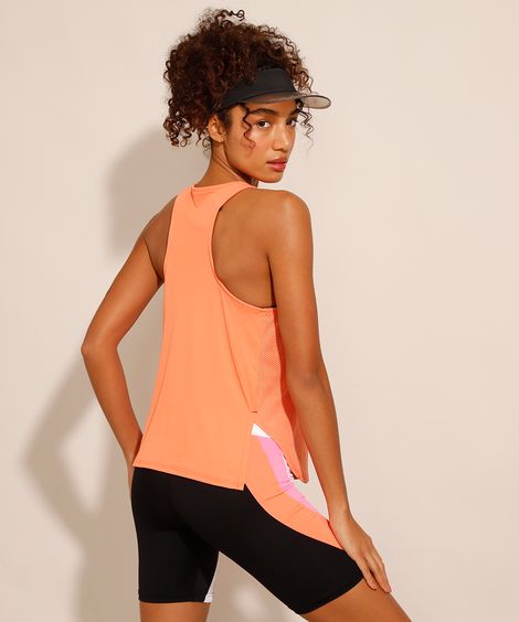 Regata Esportiva Decote Nadador Laranja