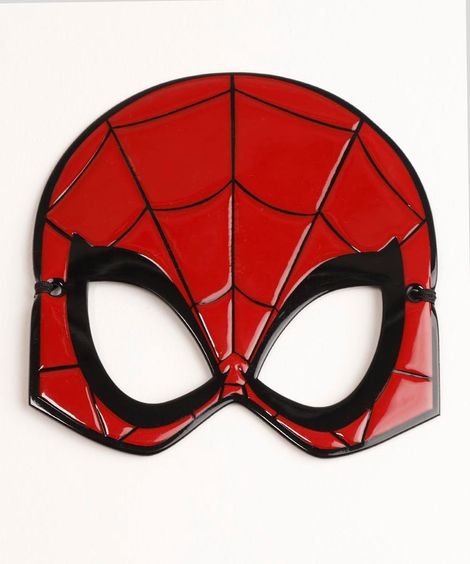 Camiseta Infantil de Algodão Homem Aranha Manga Curta + Máscara Vermelha