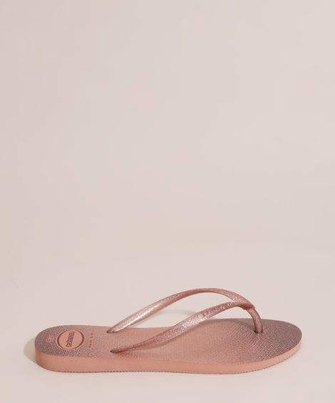 Chinelo Feminino Slim Gloss Havaianas Rosa