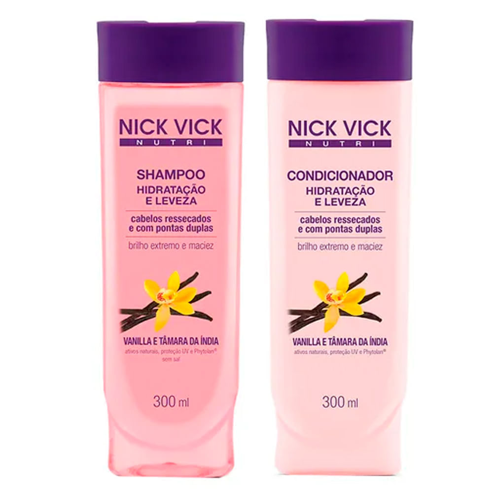 Kit Shampoo + Condicionador Nick & Vick Nutri-Hair Hidratação e Limpeza