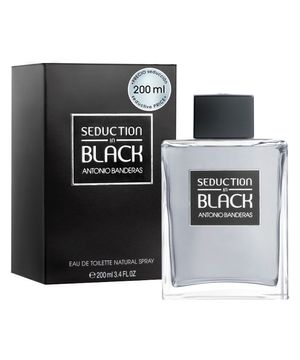 Seduction Black Men Banderas Perfume Masculino Eau de Toilette 200ml