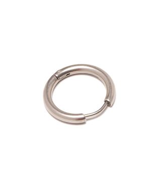 Brinco Ring Silver Masculino em Aço Key Design Prateado