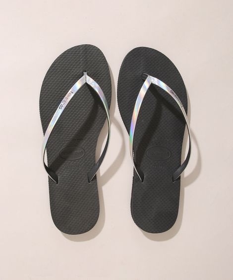 Chinelo Feminino You Metallic Havaianas Grafite