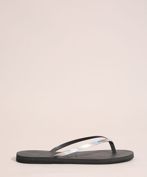 Chinelo Feminino You Metallic Havaianas Grafite
