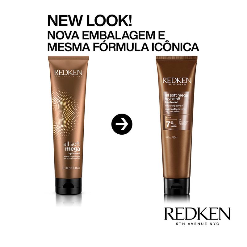 redken all soft mega hydramelt - leave-in hidratante 150ml - C&A