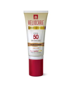 Max Defense Gel Creme Color Heliocare - Protetor Solar Nude Bronze