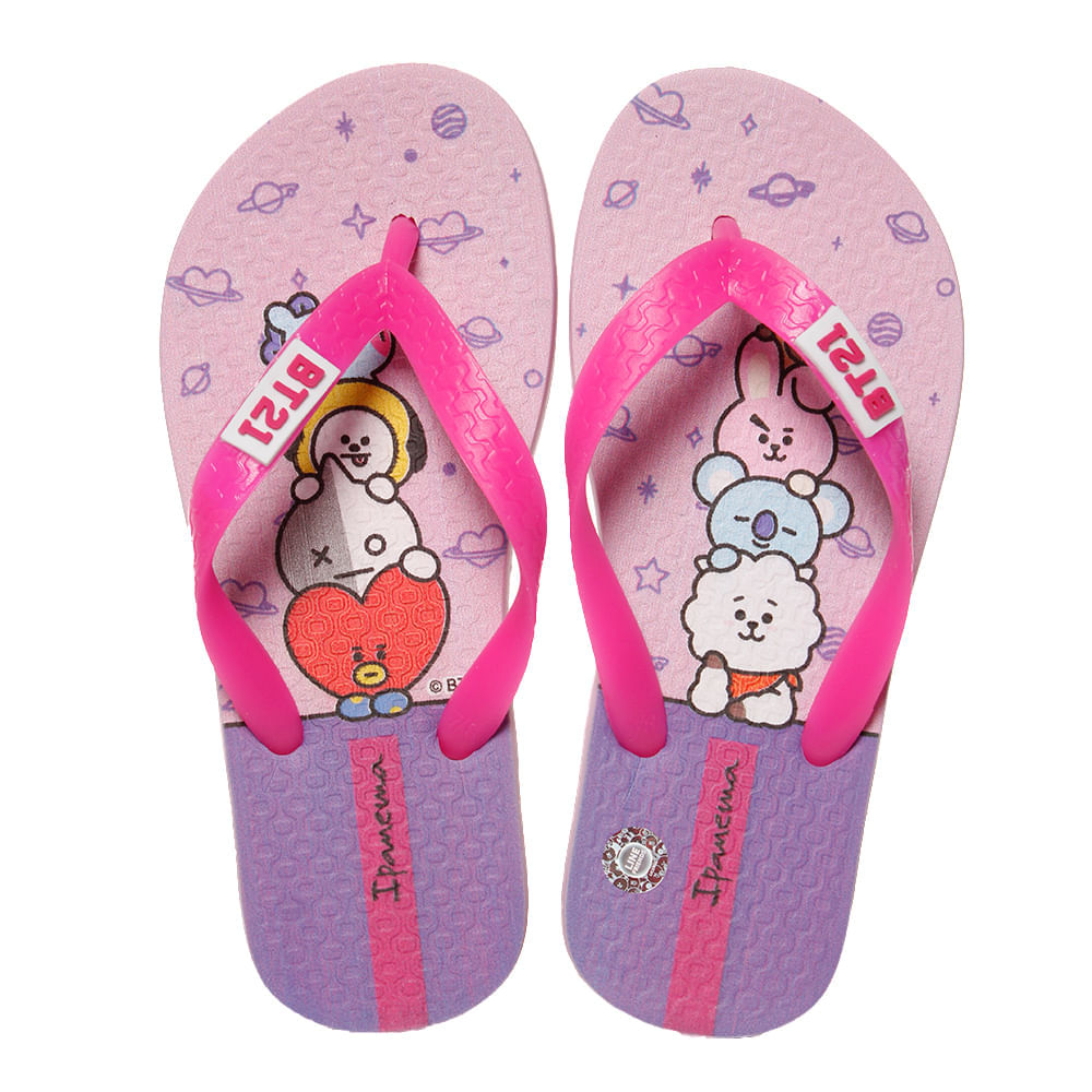 Chinelo Infantil Ipanema BT21 Rosa