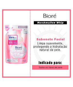 Sabonete Líquido Facial Bioré - Marshmallow Whip Moisture Refil 130ml