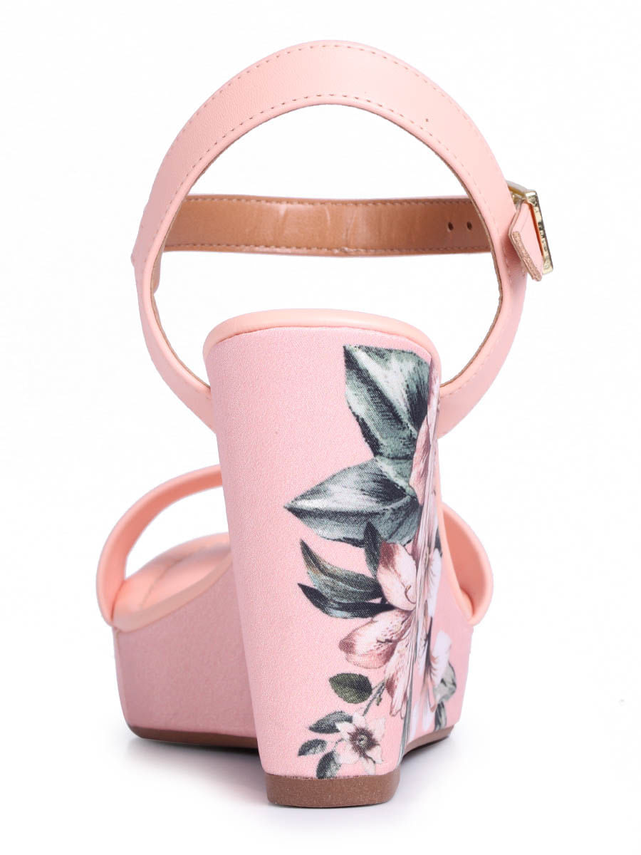 Sandália Anabela Vizzano Floral | C\u0026A