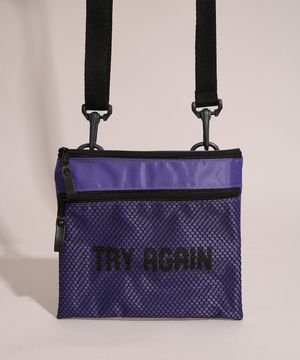 Shoulder Bag Masculina "Try Again"  Roxa