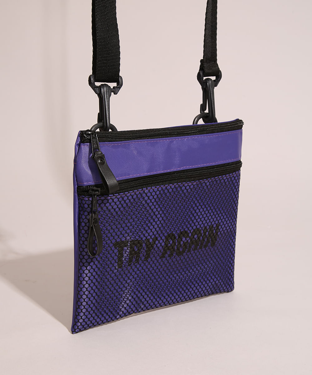 Shoulder Bag Masculina "Try Again"  Roxa