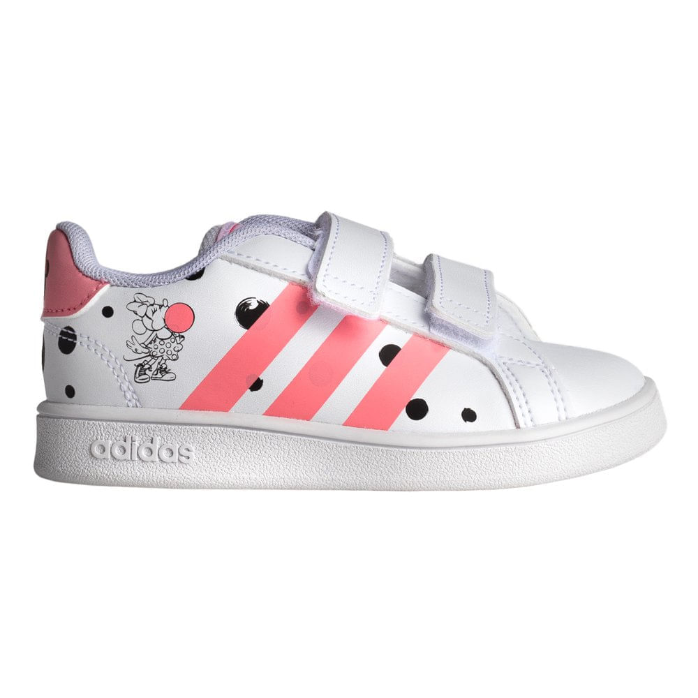 tênis adidas menina grand court k branco