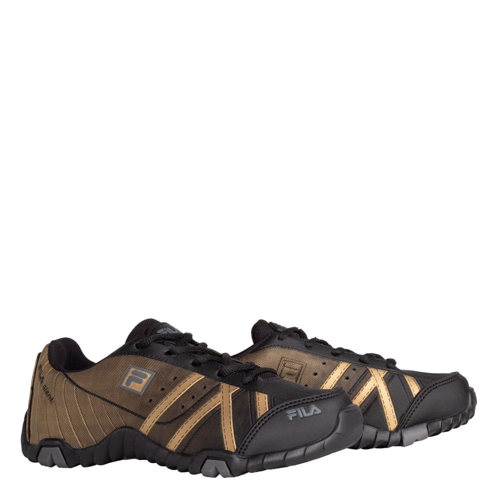 Tênis Infantil Fila Slant Summer Kids Preto/Dourado