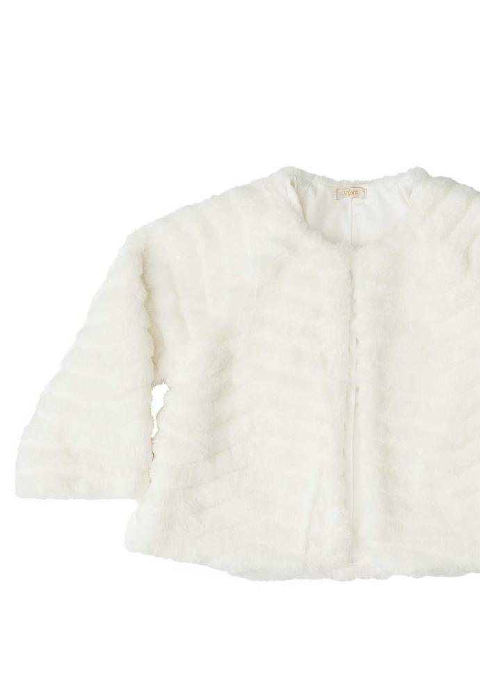 bolero infantil off white