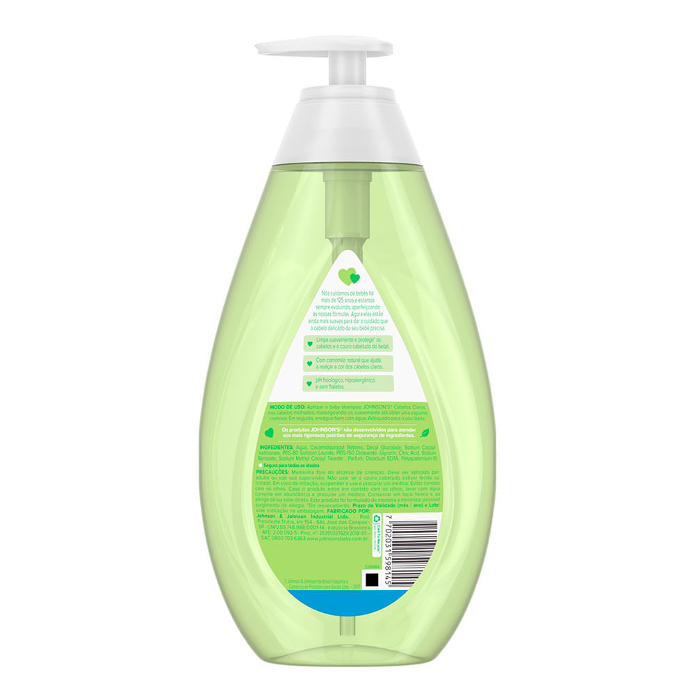 Kit Johnson Baby - Shampoo para Cabelos Claros