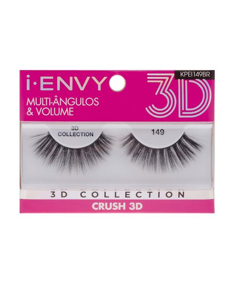 Cílios Postiços Kiss NY I-Envy ? 3D Collection - 149 único