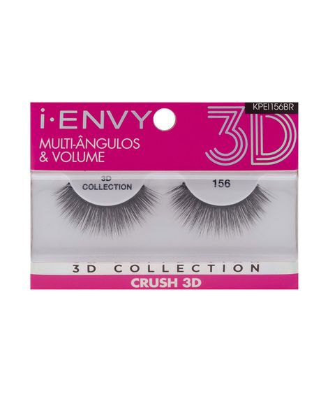 Cílios Postiços Kiss NY I-Envy ? 3D Collection - 156 único
