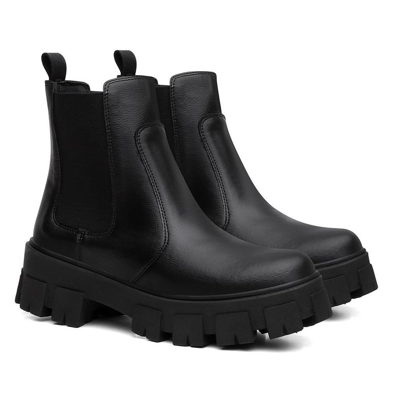 Bota coturno best sale tratorada feminina