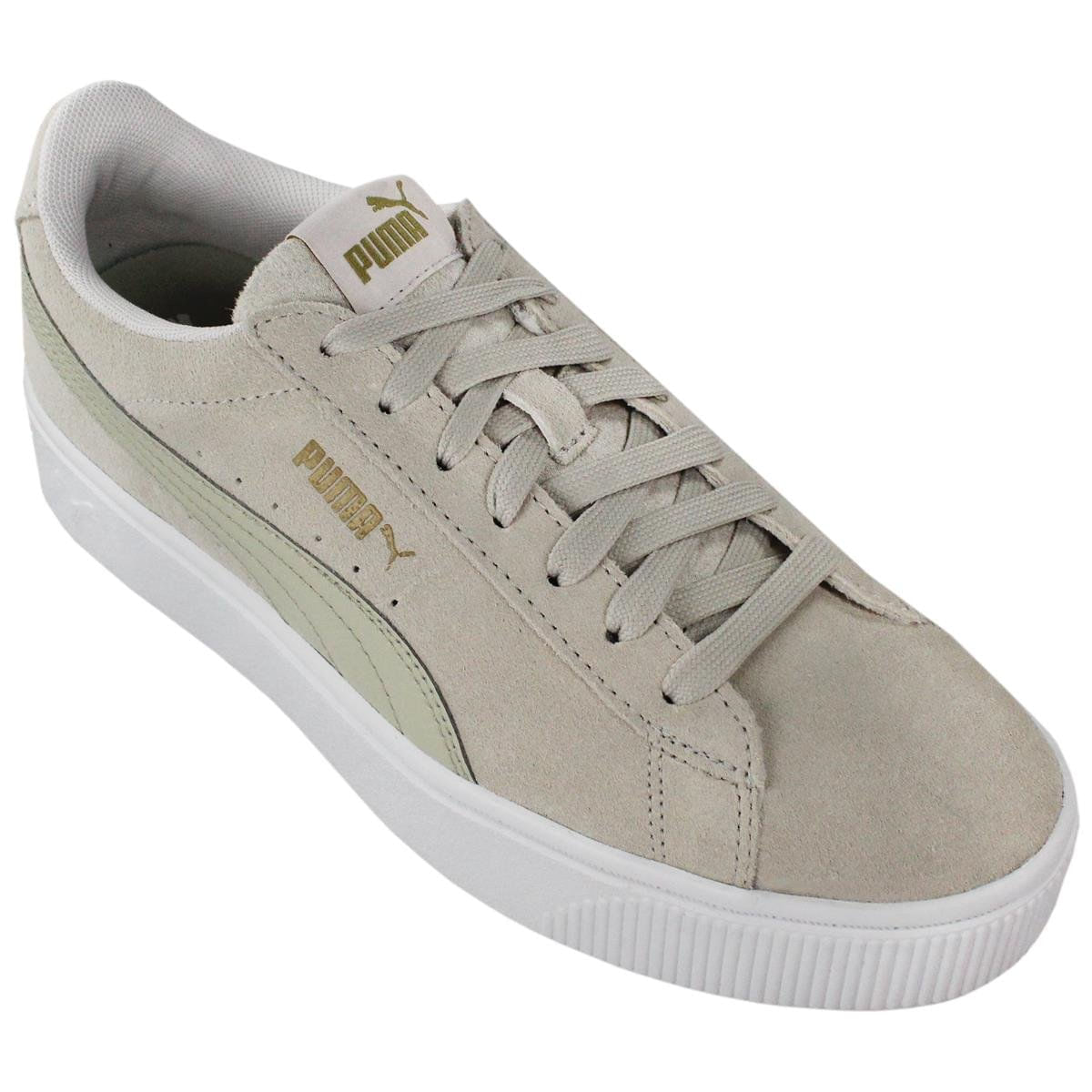 Tênis Puma Vikky Stacked Sd Feminino Bege