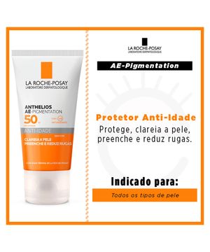 Protetor Solar anti-idade La Roche Posay - Anthelios Ae-Pigmentation Sem Cor FPS 50 40g