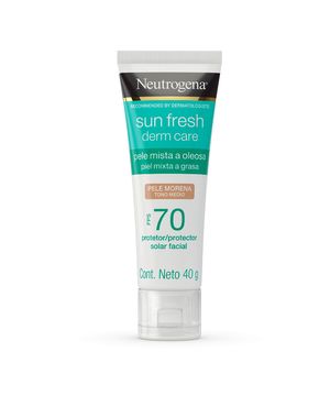 Protetor Solar Facial Neutrogena Sun Fresh Derm Care FPS70 Com Cor Morena