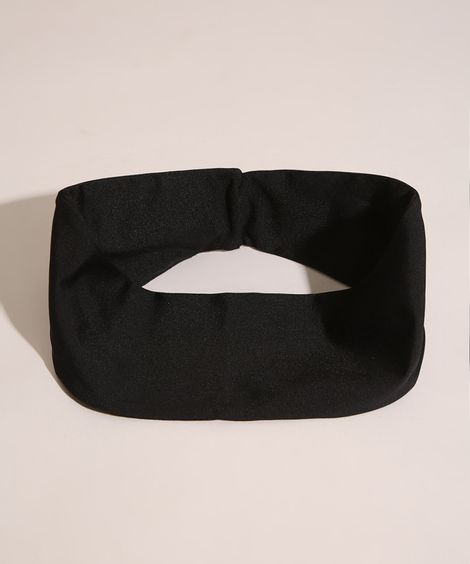 Faixa de Cabelo Esportiva Preta