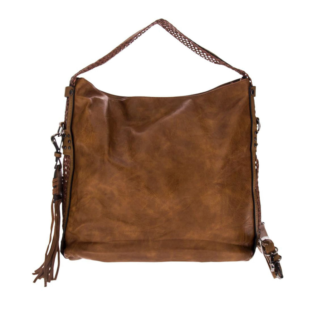 leather fantasy cross body bolsa