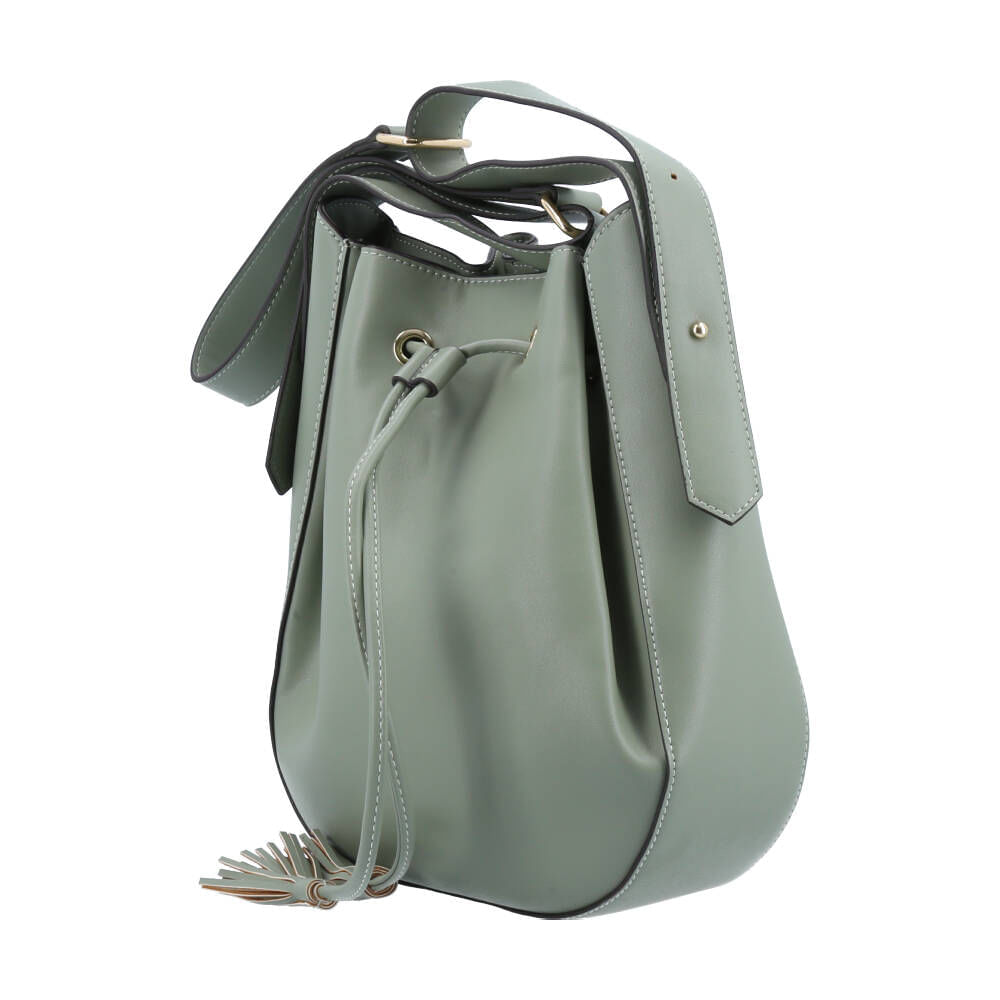 dark green bucket bolsa