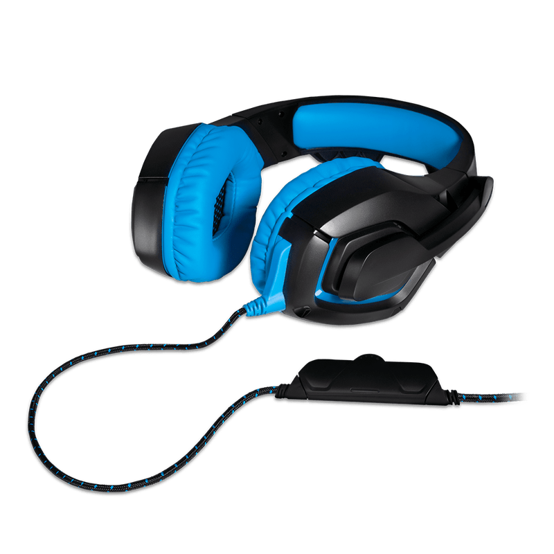 Headset Gamer Warrior Straton USB 2.0 Stereo LED Azul - PH244 - Le biscuit
