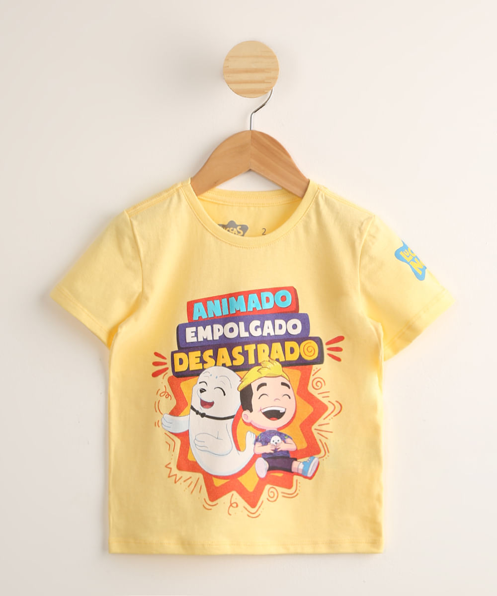 Camiseta Infantil Algodão Personalizada Luccas Neto