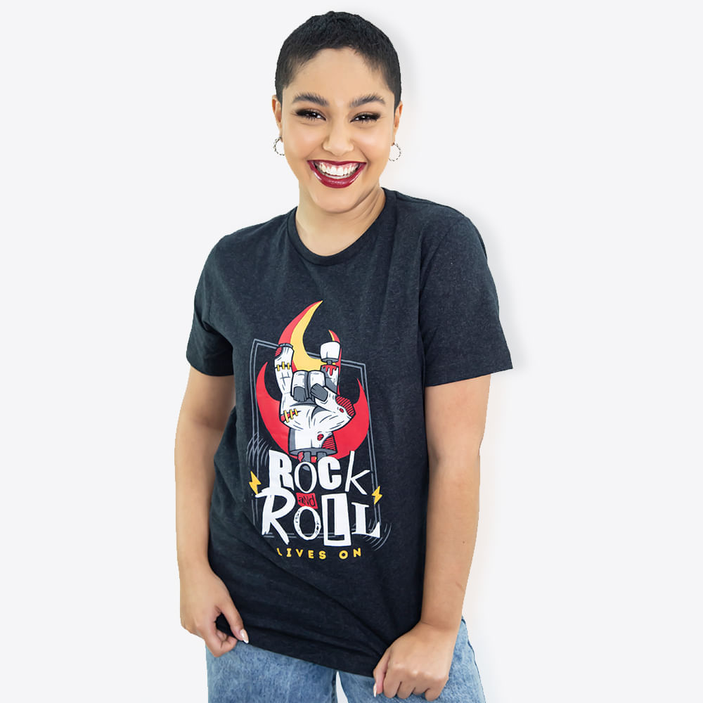 Camiseta rock Rock n Roll Save My Life Regata, 100% Algodão - Roquenrou