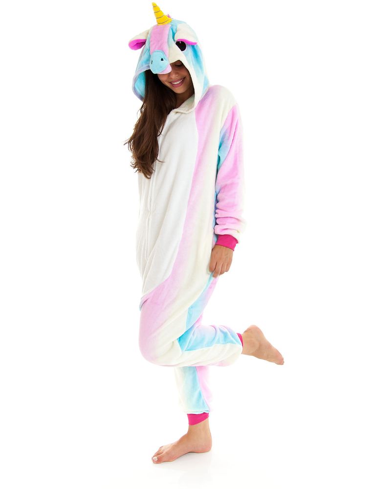 Regenboghorn Pegasus Pikachu Fantasia Unicórnio Pijama Onesie Kigurumi  Macacão