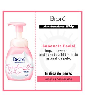 Sabonete Líquido Facial Bioré - Marshmallow Whip Moisture 150ml