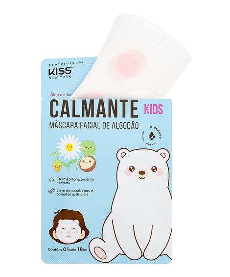 Máscara Facial Para Crianças Calmante - Kiss Ny  Único