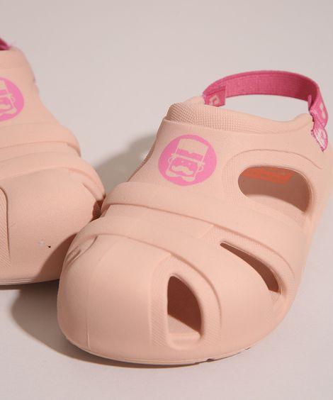 Babuche Infantil Mundo Bita Grendene Rosa Claro