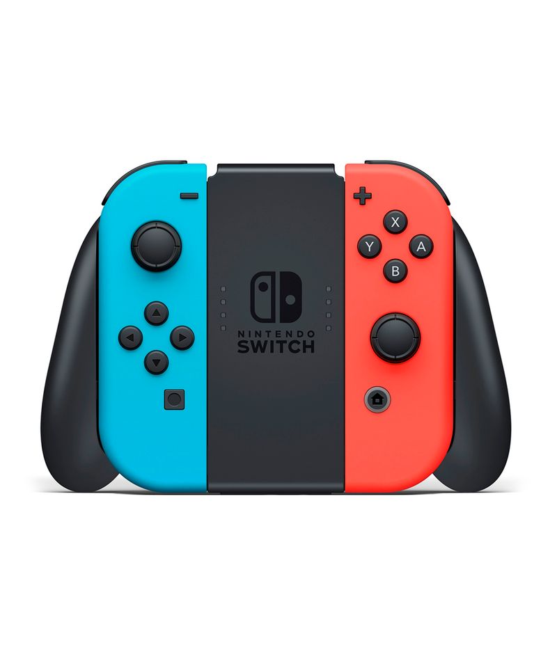 console nintendo switch com joy-con vermelho e azul único - C&A