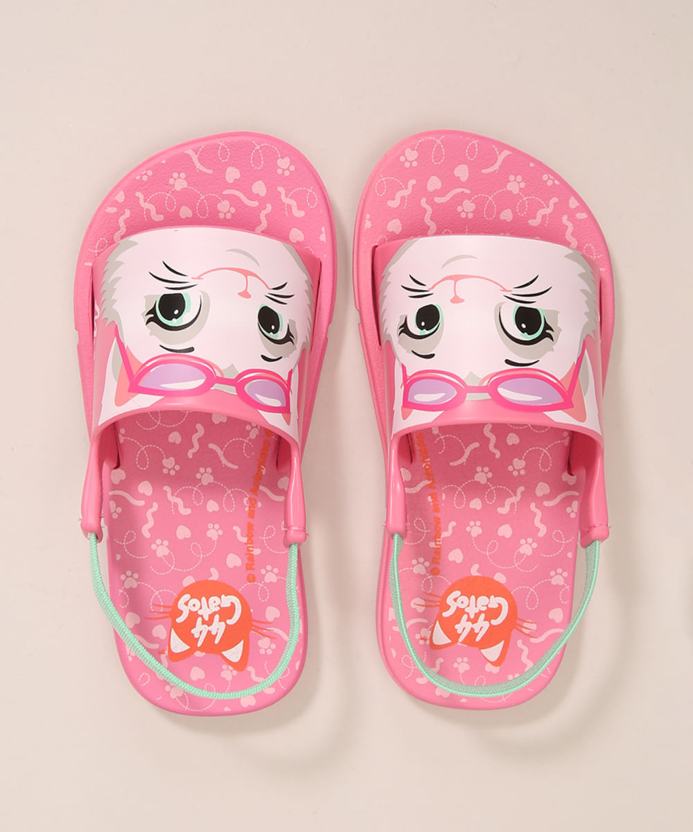 Sandalia-Infantil-com-Elastico-44-Gatos-Grendene-Rosa-1005695-Rosa_1