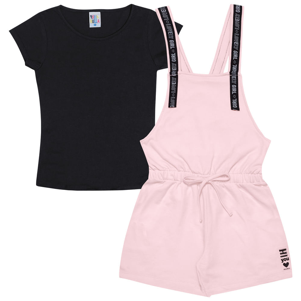 Conjunto Manga Curta Rosa Lumi - Infantil - Menina - Moletinho 46323-1183 Menor preço em Conjunto Manga Curta Rosa Lumi - Infantil - Menina - Moletinho 46323-1183