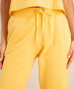 conjunto-basico-de-camiseta-cropped-com-bolso-manga-curta-decote-redondo---calca-jogger-de-moletom-cintura-media--amarelo-claro-1006882-Amarelo_Claro_5