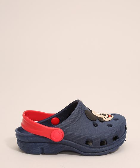 Babuche Infantil Mickey Mouse Azul Marinho