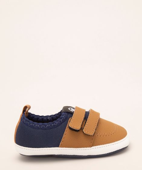 tênis infantil com velcro molekinho caramelo