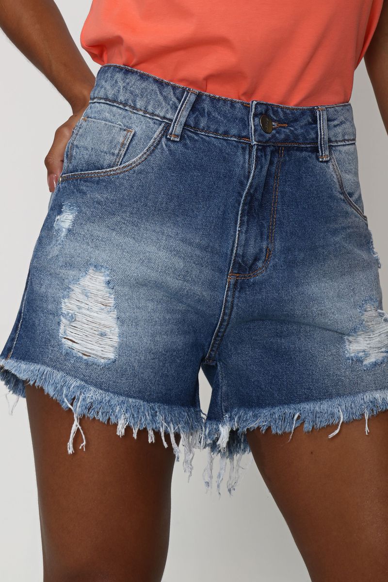 Short best sale soltinho jeans