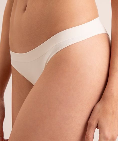 calcinha biquíni sem costura demillus off white