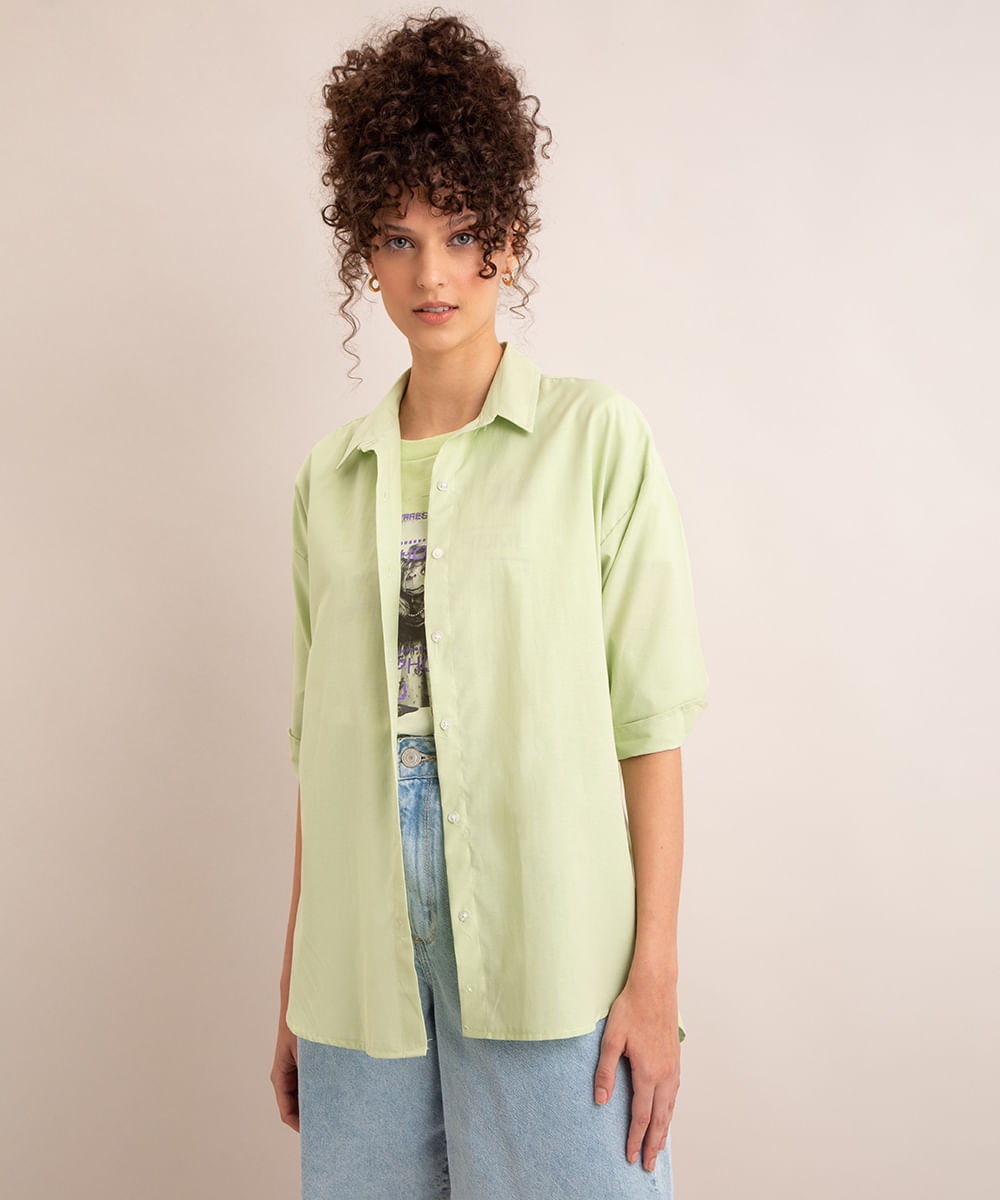 Camisa <em>oversized</em>, da C&A