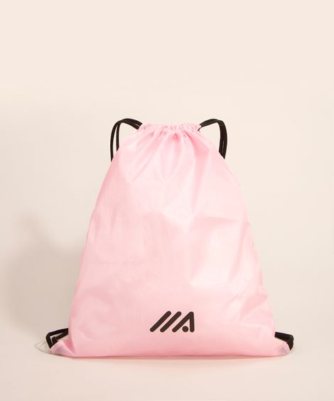 mochila saco esportiva rosa