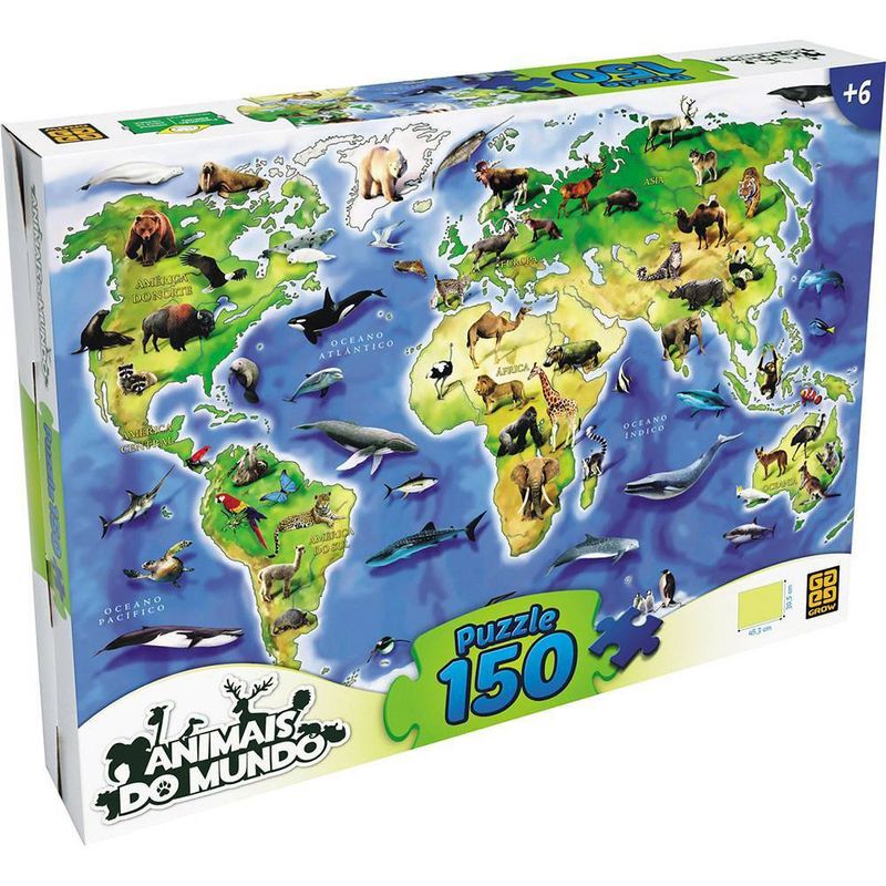 Puzzle Quebra-Cabeça Leões 150 Peças - Grow - Livraria e Papelaria