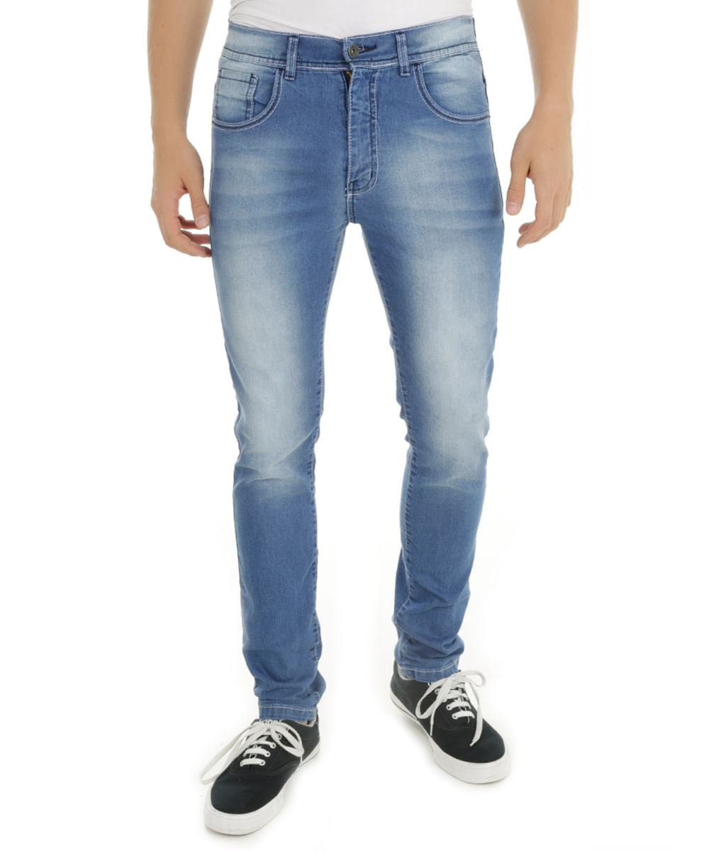 Calça Jeans Skinny Azul Claro