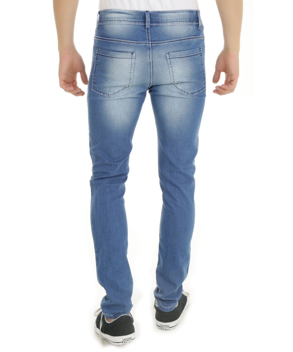 Calça Jeans Skinny Azul Claro